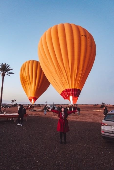 Experiencing A Hot Air Balloon Ride In Marrakech